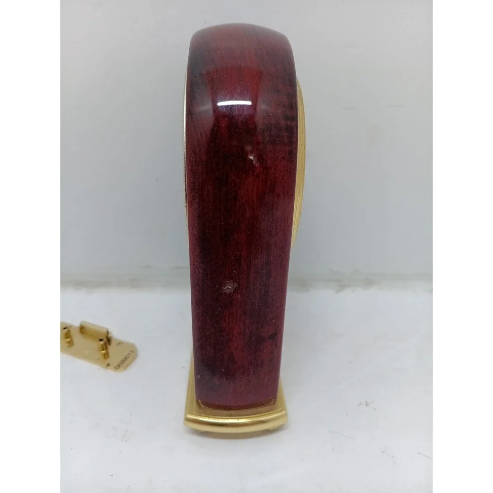 movado Woodgrain Look desk clock